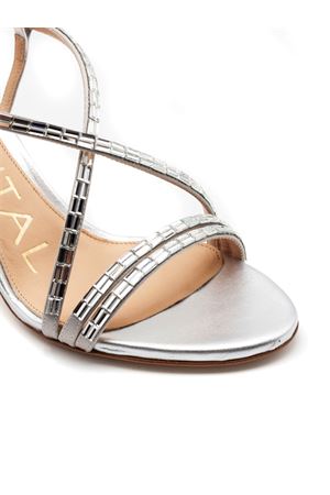 Sandalo in pelle argento metallizzato CHANTAL 1962 | 3137ARGENTO